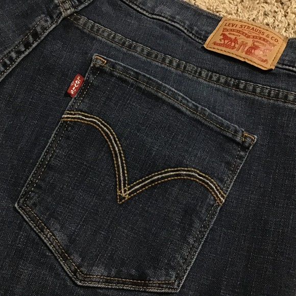 Levi Strauss Women's Jeans 14 Classic Boot Cut Dark Wash - Picture 11 of 14